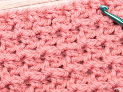 Teje Fácil Punto Reversible para Bufanda y Mantas a Crochet Ganchillo | Punto Pepita a Crochet
