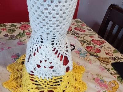 2. parte  Capa o vestido para Licuadora tejido a Crochet paso a paso