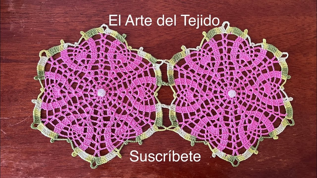 Carpeta individual.pieza para manteles.tejido crochet