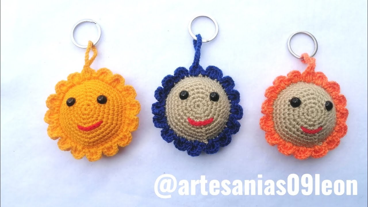 Cómo hacer llaveros tejidos en crochet               #amigurumi #crochet #llaveros #ganchillo
