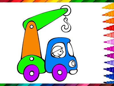 Dibuja y colorea el coche????. Dibujos para niños