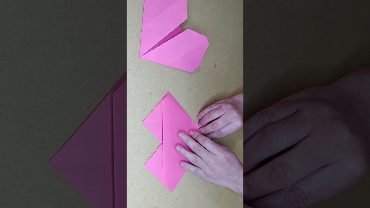 DIY Corazón de Origami - ¡¡Dobla tus cartas de San Valentin asi!!