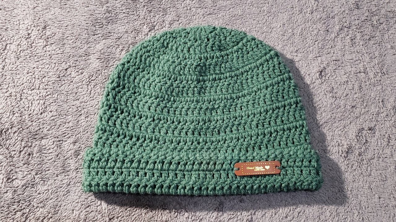 Easy to Crochet Hat | Crochet women's hat | Crochet men's hat |Reversible Unisex Beanie
