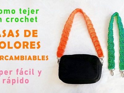 ASA DE BOLSO EN CROCHET - Híper fácil!