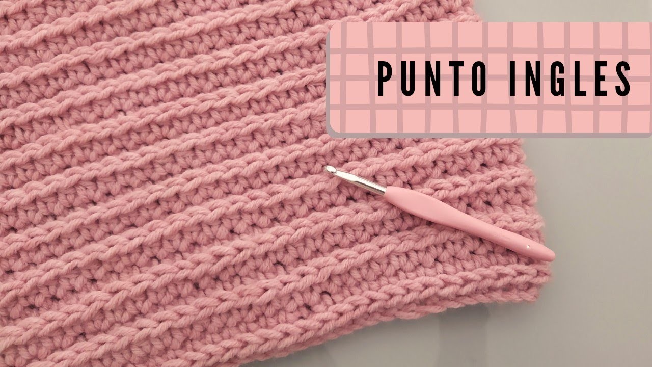 PUNTO INGLES CROCHET. HACER BUFF DE CROCHET