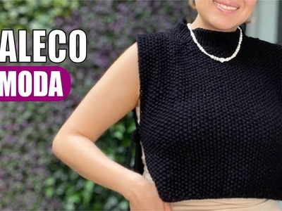 ❤️ Cómo Tejer en DOS AGUJAS un CHALECO a la Moda | Yo Tejo con Laura Cepeda ❤️