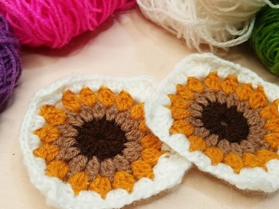 GIRASOL FÁCIL TEJIDO A CROCHET PASO A PASO