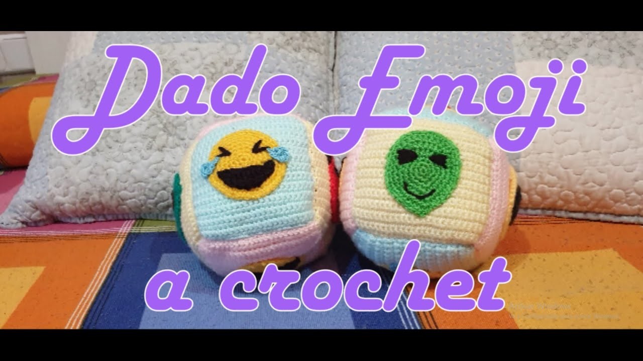 Dado emoji a crochet paso a paso en español