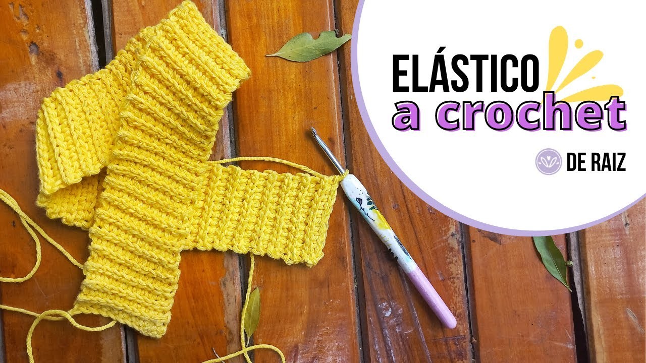 Elástico a crochet - paso a paso, fácil y rápido!