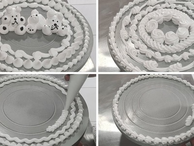 Como decorar pasteles con manga desechable y sin boquillas o duyas | 4 cortes en mangas desechables