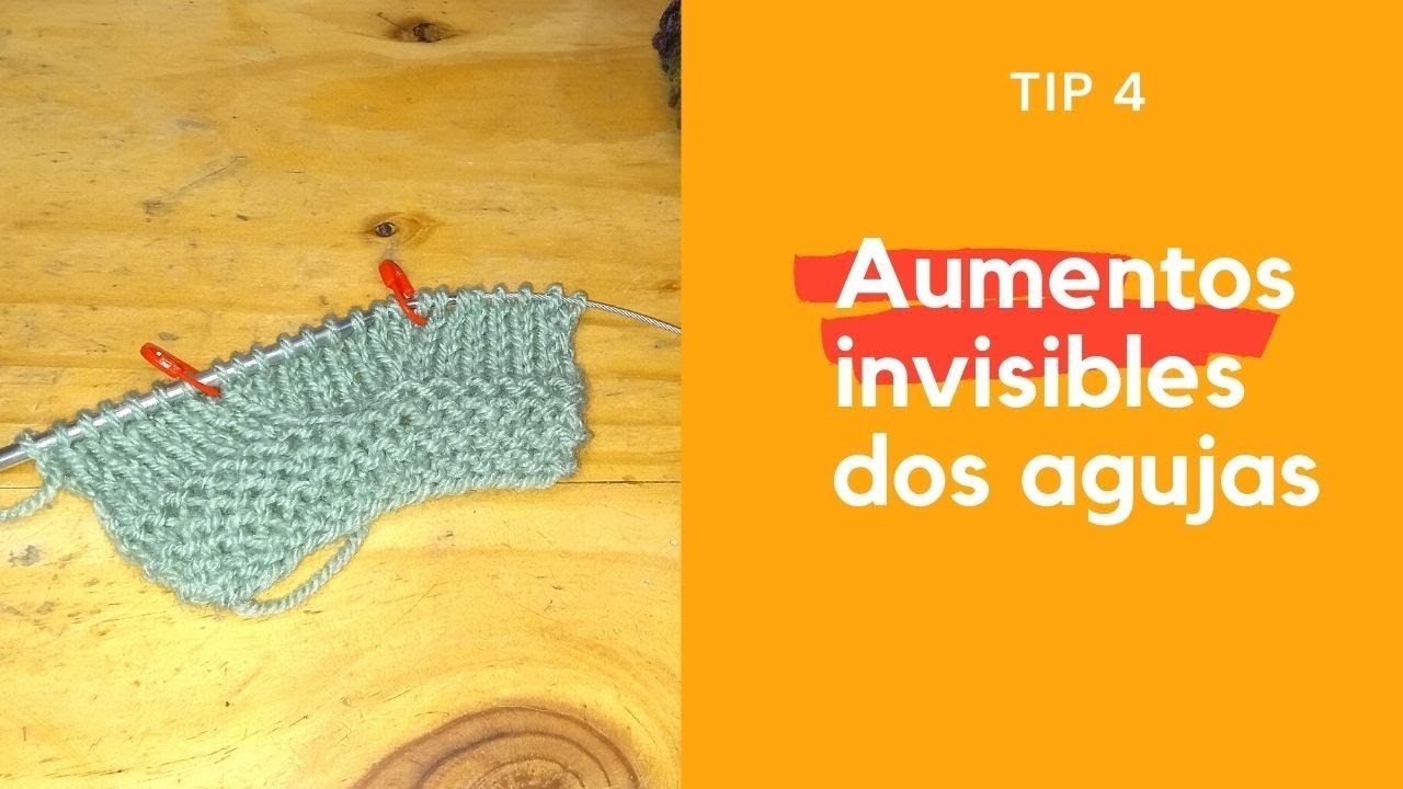 ☀️ COMO HACER AUMENTOS INVISIBLES EN DOS AGUJAS - TRICOT