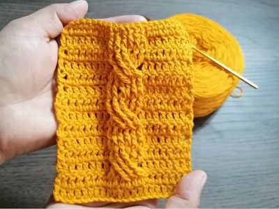 COMO TEJER TRENZA A CROCHET - Aprende fácil e pocos pasos
