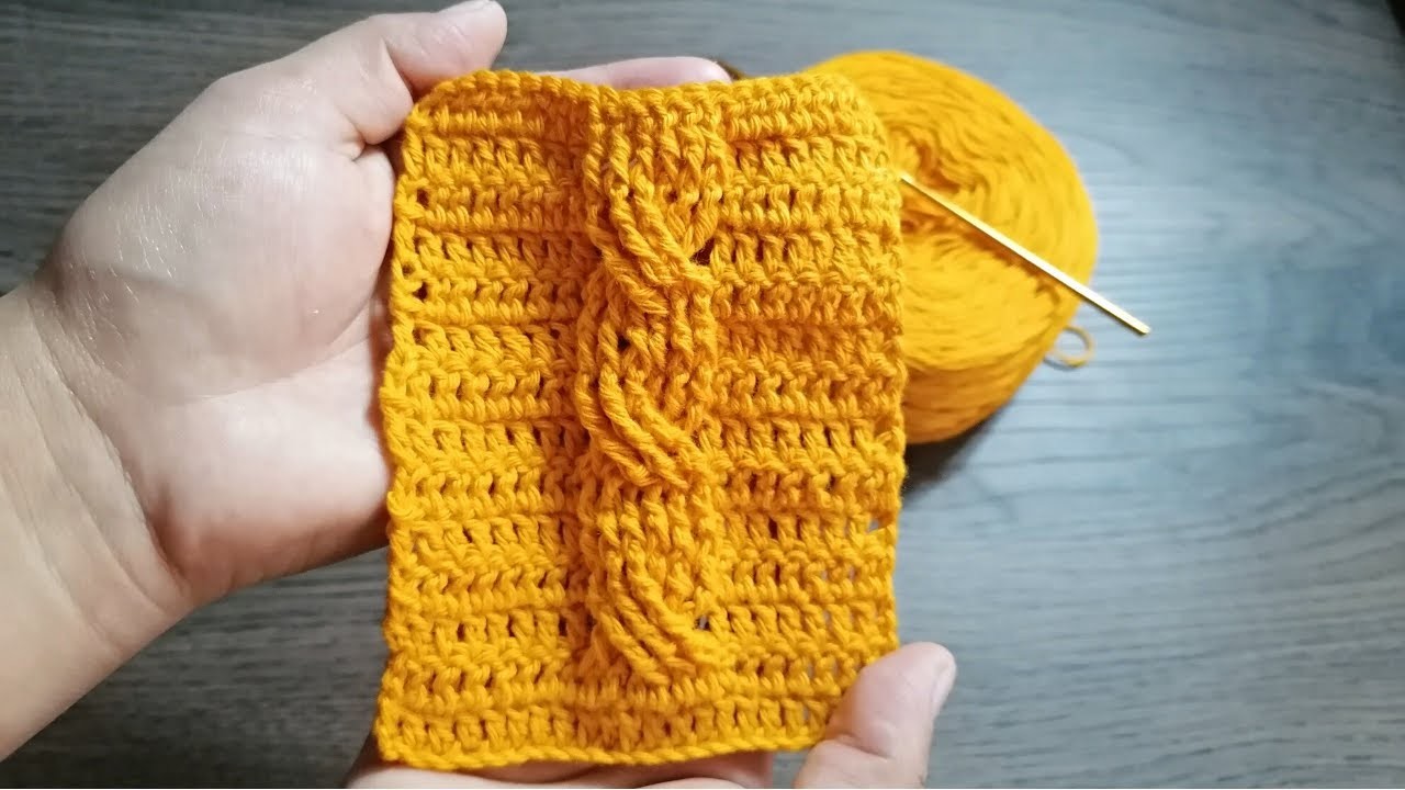 COMO TEJER TRENZA A CROCHET - Aprende fácil e pocos pasos