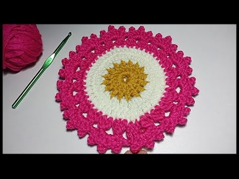 Carpetas en Crochet Paso a Paso Para Principiantes. Redondas Fáciles y Rápidos