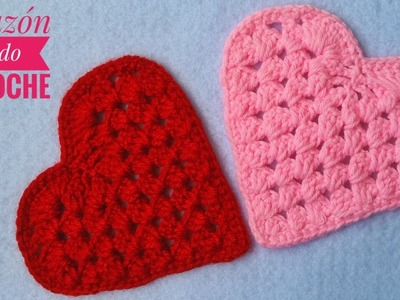 Corazón tejido a crochet (Tutorial) cómo tejer corazón a croché-corazón tejido a ganchillo ❤
