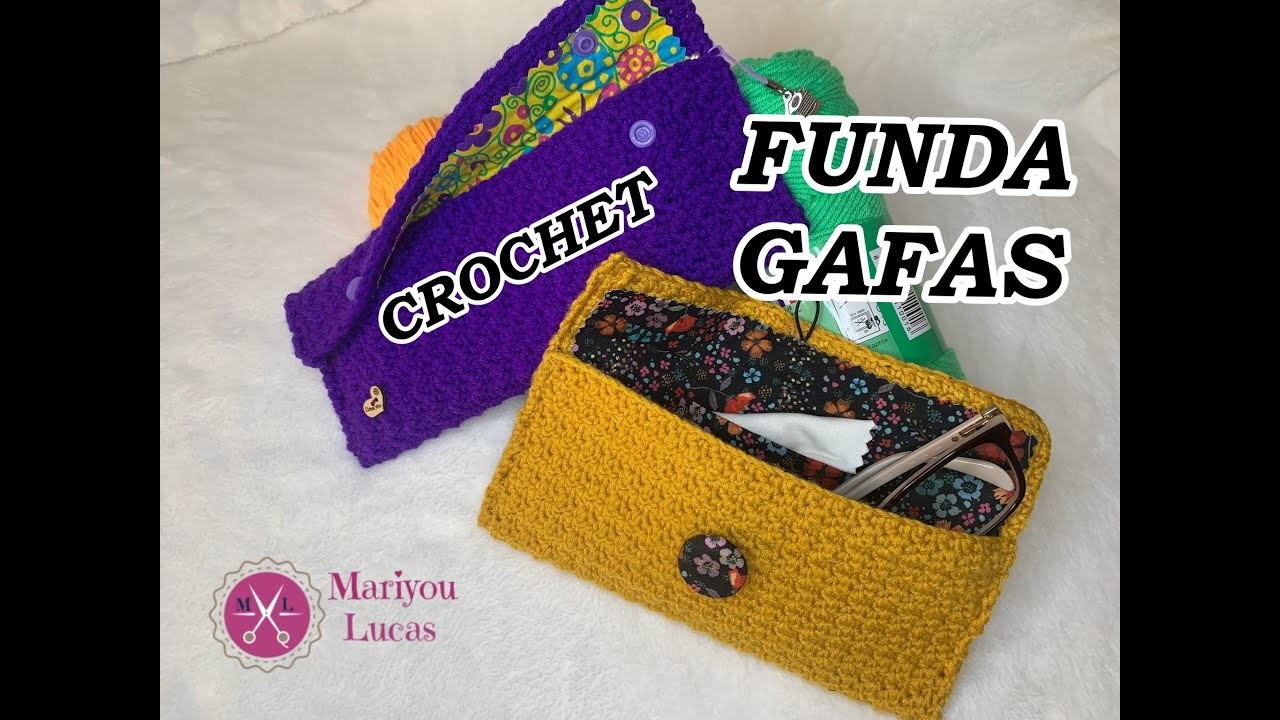 FUNDA GAFAS CROCHET????.????. ESTUCHE ????????