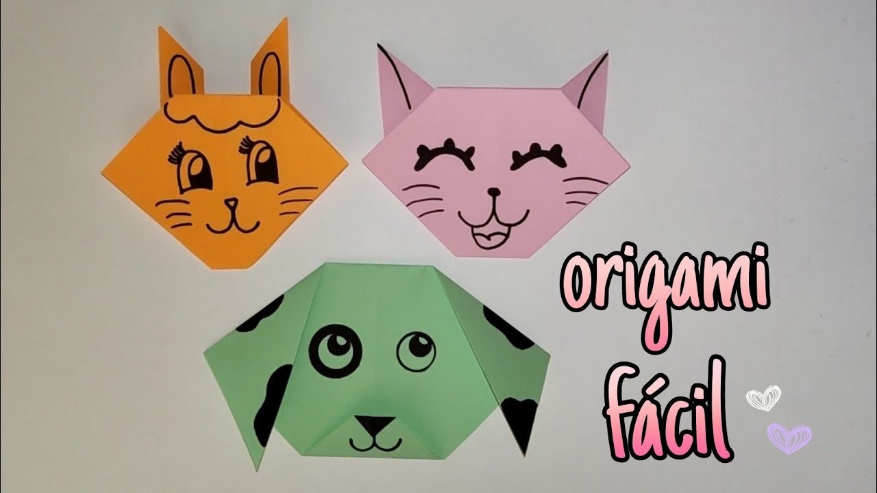 Como hacer animales de papel (origami fácil)