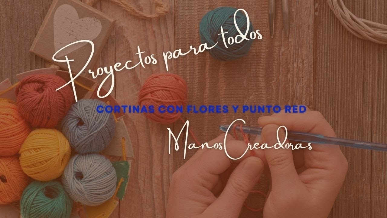 Cómo tejer a crochet cortinas con flores y punto red