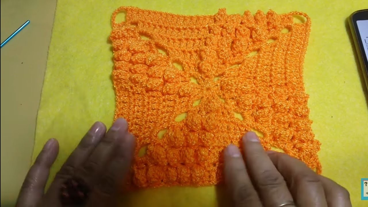 CUADRO A CROCHET PARA COBIJA DE CAMA