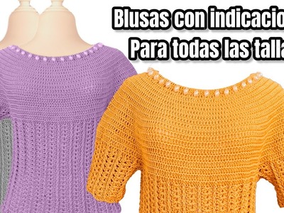 ????Hermosa Blusa para dama tejida a crochet de temporada 2022 | "Tutorial completo" patrón a crochet