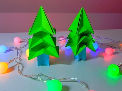 Como hacer un arbol de Navidad de papel - Christmas Tree Origami