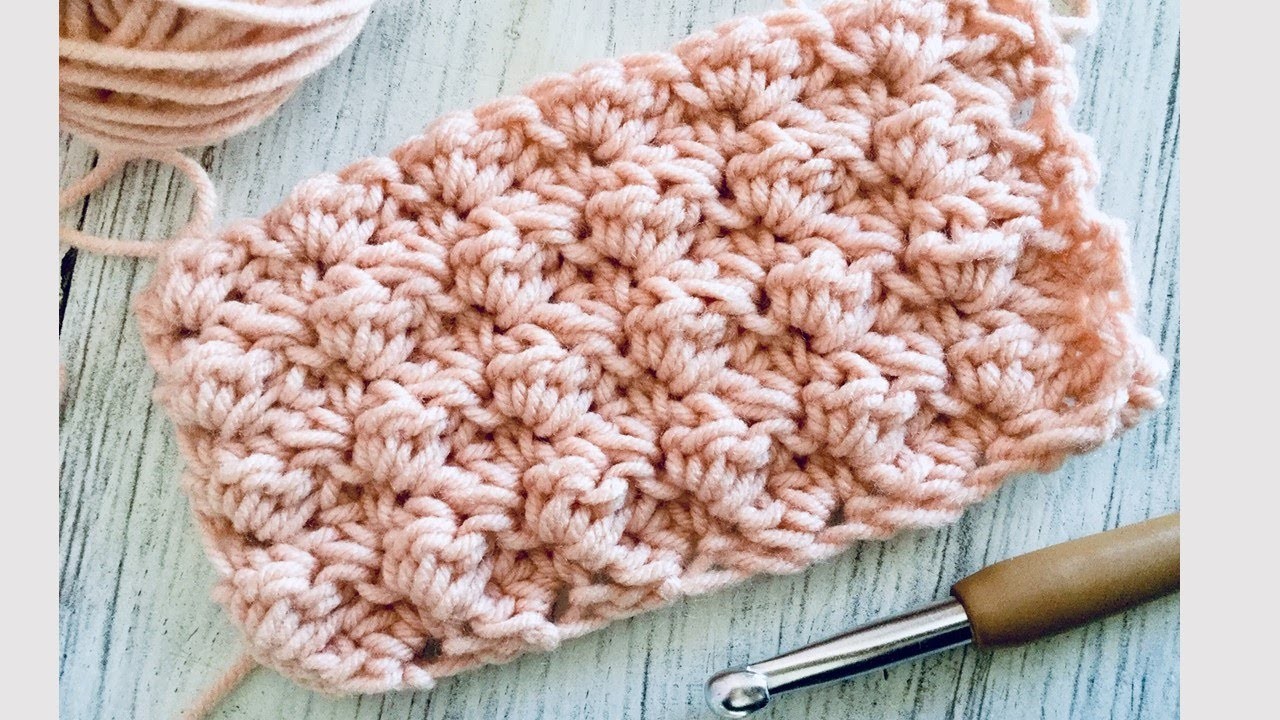Punto a crochet fácil: Punto Juncia