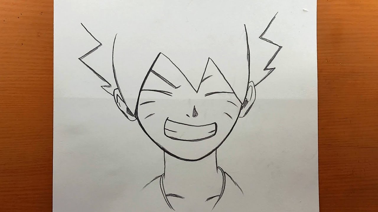 Dibujo de anime fácil con un lapiz | como dibujar a boruto uzumaki paso a paso con un lapiz