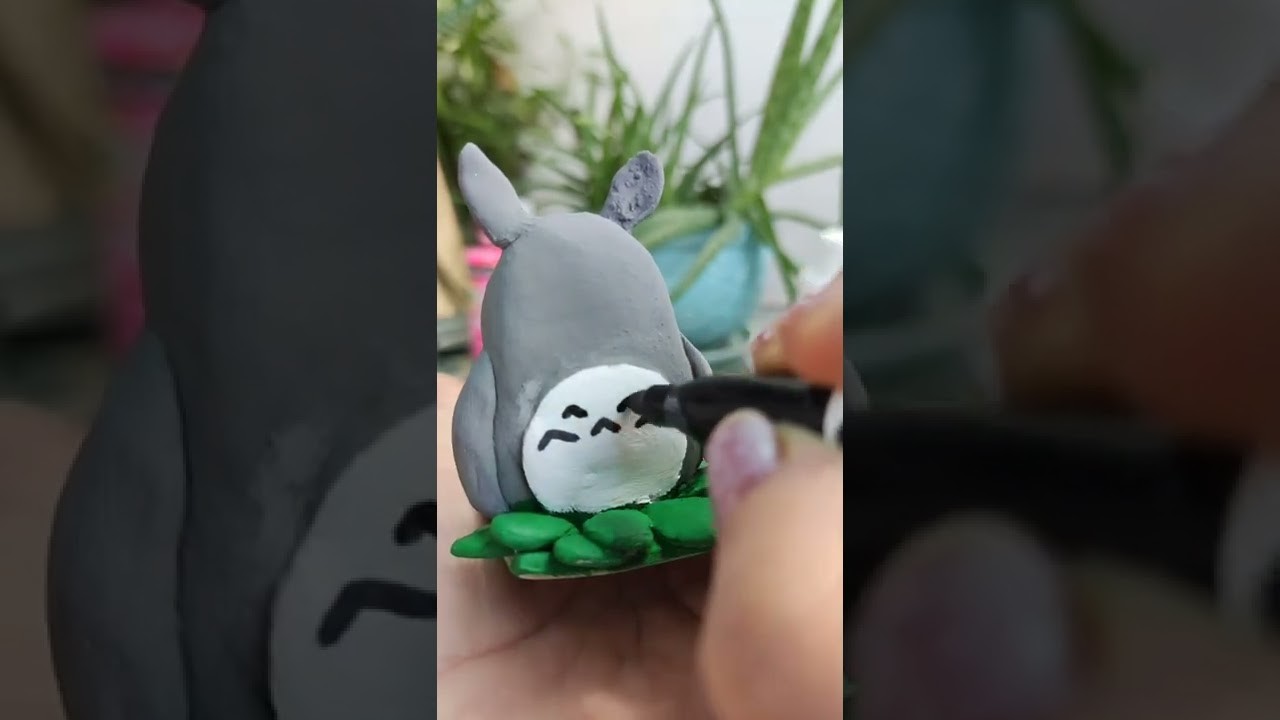 Haciendo un porta incienso de Totoro.DIY