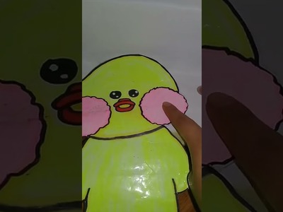 Rutina de noche de mi patito de papel