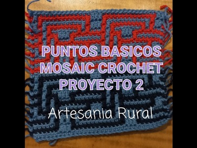 Guia para principiantes Mosaic crochet conceptos basicos 2 ganchillo mosaico facil ( Español)