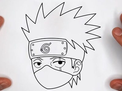 COMO DIBUJAR A KAKASHI HATAKE | Naruto Shippuuden - paso a paso, fácil y rápido