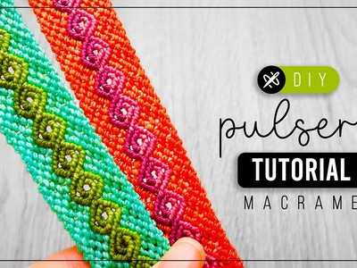 DIY Pulsera Híbrida » ☀️ tutorial | como hacer pulsera de patrón con hilo | diy ● Macrame #265