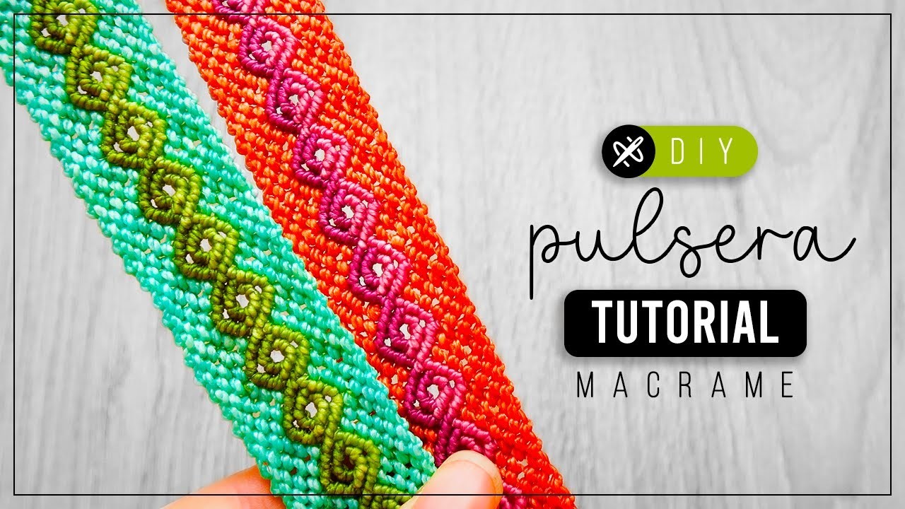 DIY Pulsera Híbrida » ☀️ tutorial | como hacer pulsera de patrón con hilo | diy ● Macrame #265