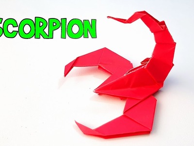 ????haciendo un escorpión de papel fácil, origamis y papiroflexia | mi denali