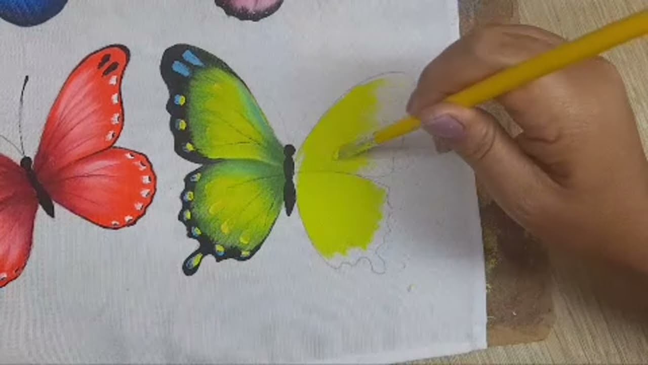 Pintura Cómo Pintar Mariposas