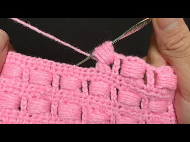 Punto enrollado tejido a crochet paso paso