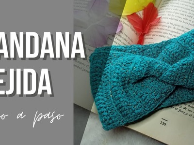 Bandana o cintillo tejida a crochet. #bandana #crochet #hechoamano #diadema
