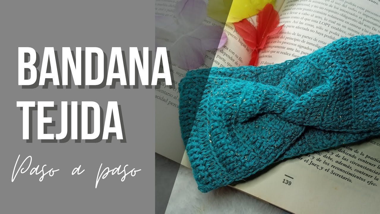 Bandana o cintillo tejida a crochet. #bandana #crochet #hechoamano #diadema