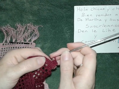Carpeta de rosas(parte6) a crochet muy sencilla de realizar paso a paso