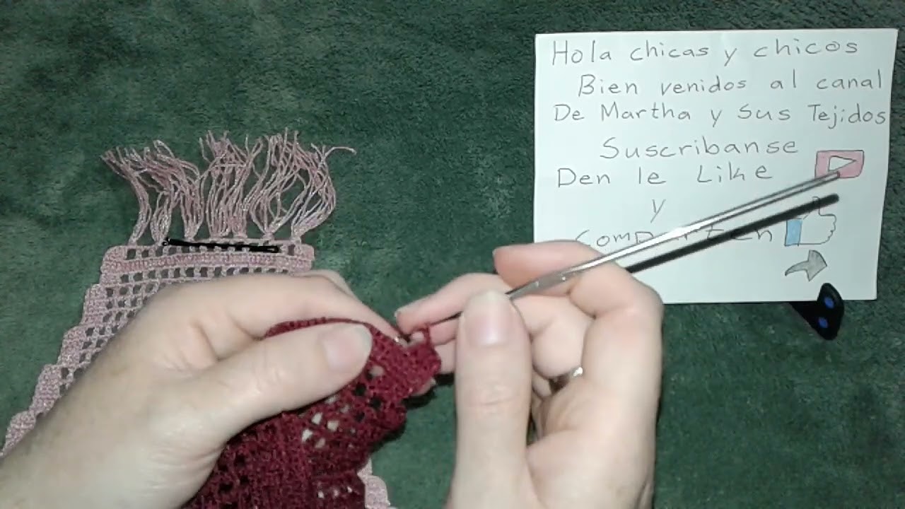 Carpeta de rosas(parte6) a crochet muy sencilla de realizar paso a paso