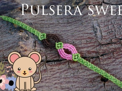 Pulsera Sweet. Macramé Tutorial.DIY