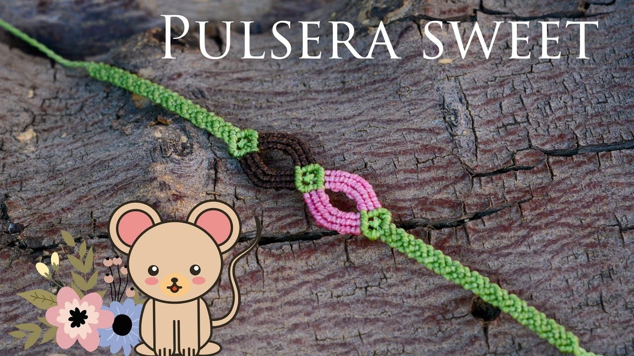 Pulsera Sweet. Macramé Tutorial.DIY