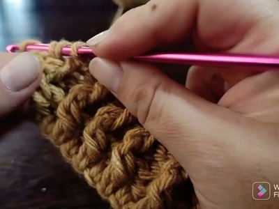 Cómo tejer punto elástico a ganchillo ( crochet)