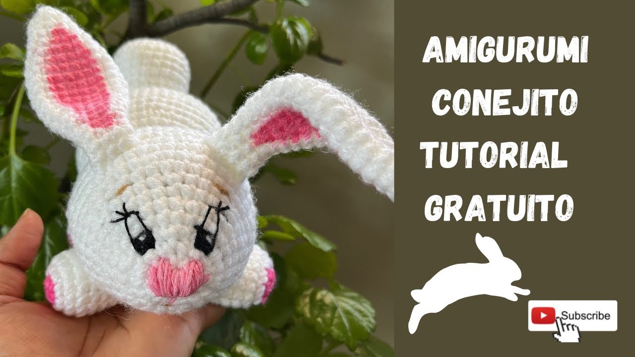 Conejito amigurumi tutorial paso a paso. conejito tejido a crochet técnica amigurumi DIY