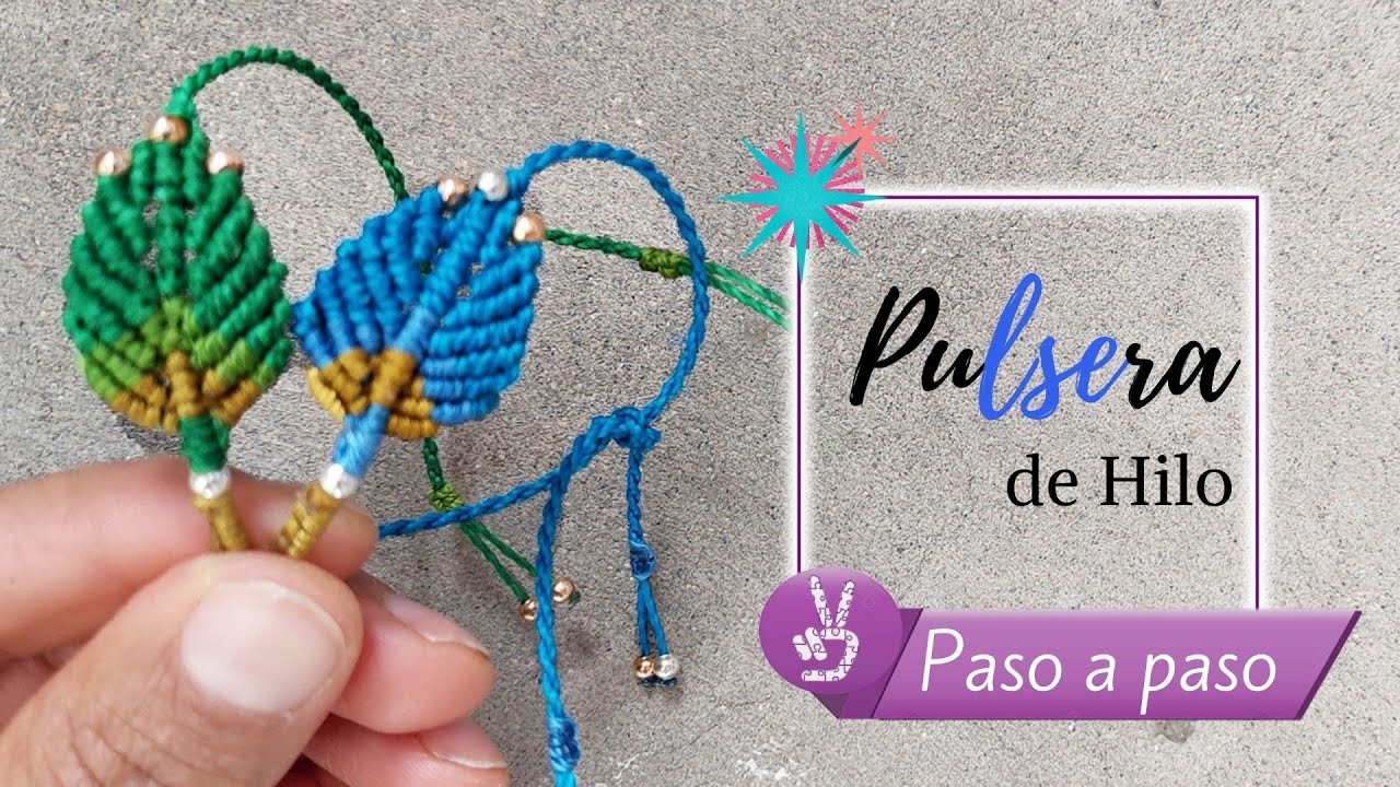 *Pulsera de hilo fácil |DIY Macrame✨ Paso a paso ◕ Tutorial dije