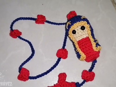 Rosario de la Virgencita tejido a crochet paso a paso