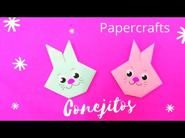 Manualidades divertidas y fáciles para niños ⭐???? Conejitos de papel ???? Papercrafts