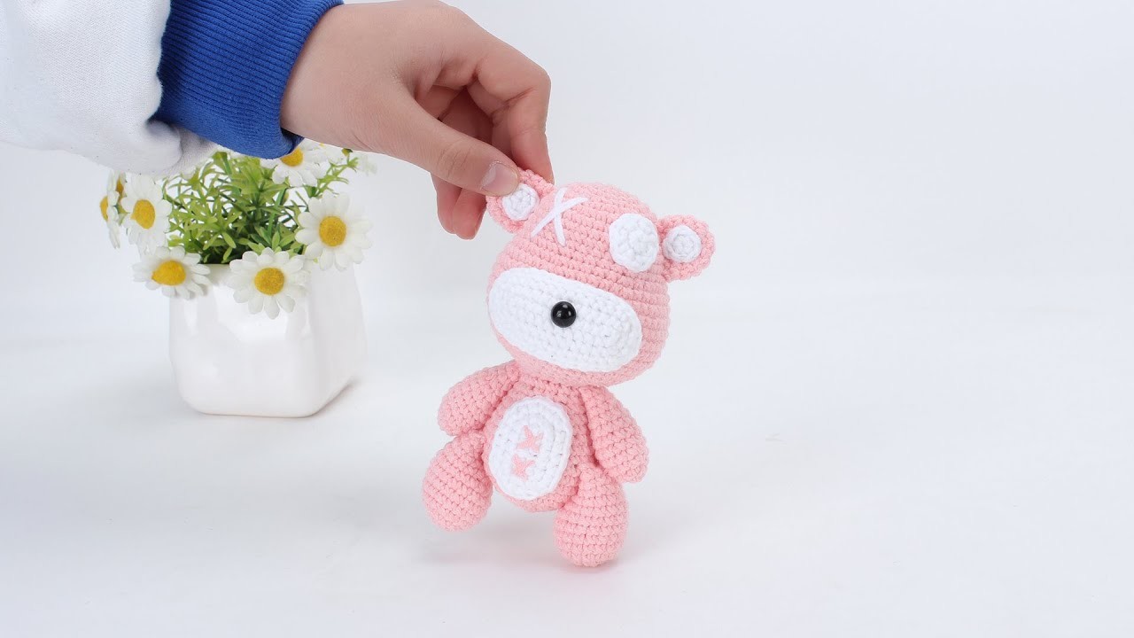 娟娟编织,安妮的玩具-提伯斯熊,第三集.easy for begianners DIY Tutorial  crochet a cute bear part 3