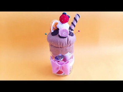 Cómo Hacer un Costurero con Frasco de Vidrio. DIY. MANUALIDADES con Material Reciclado