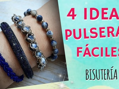 4 IDEAS DE PULSERAS FÁCILES. MATERIAL PANDAHALL SELECTED | Paso a paso